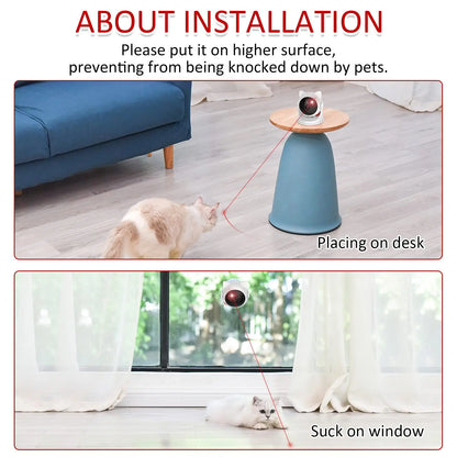 Rechargeable Automatic Cat Laser Toy – Motion-Activated Interactive Toy for Indoor Cats & Dogs with Slow & Fast Modes