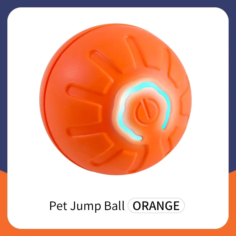 Interactive Smart Pet Toy Ball - USB Rechargeable Automatic Moving & Bouncing for Dogs and Cats, Perfect Puppy Birthday Gift